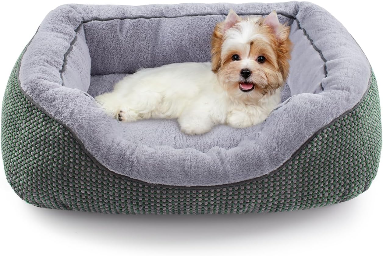 INVENHO Small Dog Bed Orthopedic Warming Soft Calming Comfort
