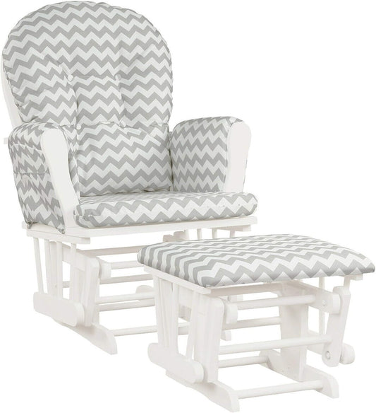DORTALA Baby Glider Rocker with Ottoman for Comfortable Nursing