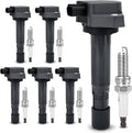 UF624 Ignition Coil & 97390 Double Iridium Spark Plug Set - Reliable