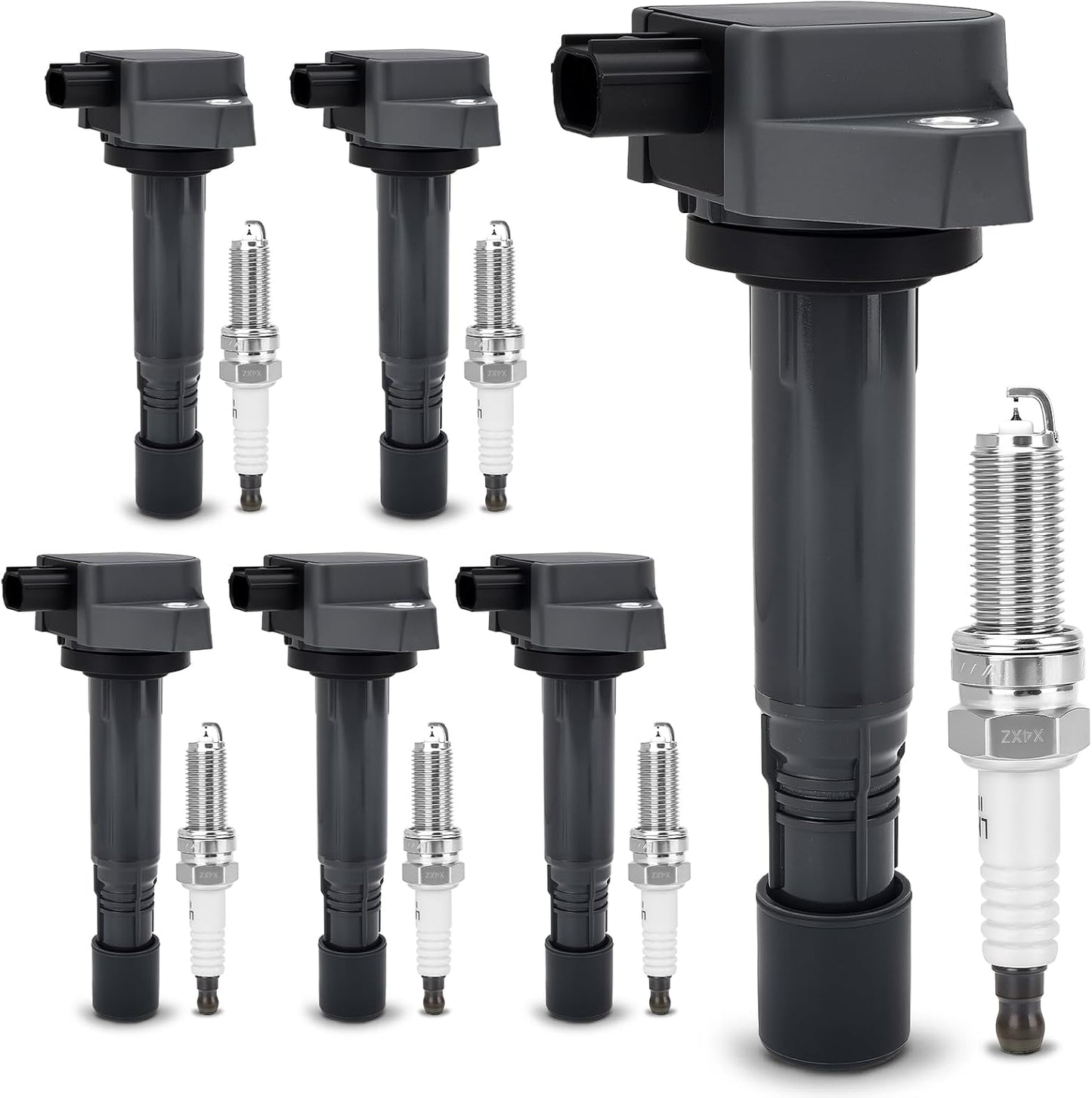 UF624 Ignition Coil & Double Iridium Spark Plug Set for Acura