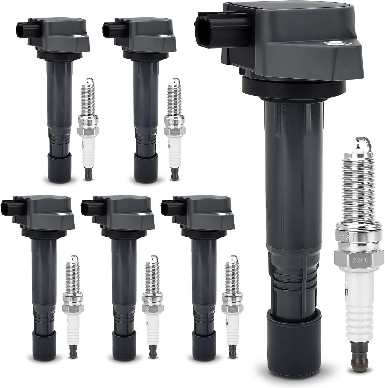 UF624 Ignition Coil & Double Iridium Spark Plug Set for Acura