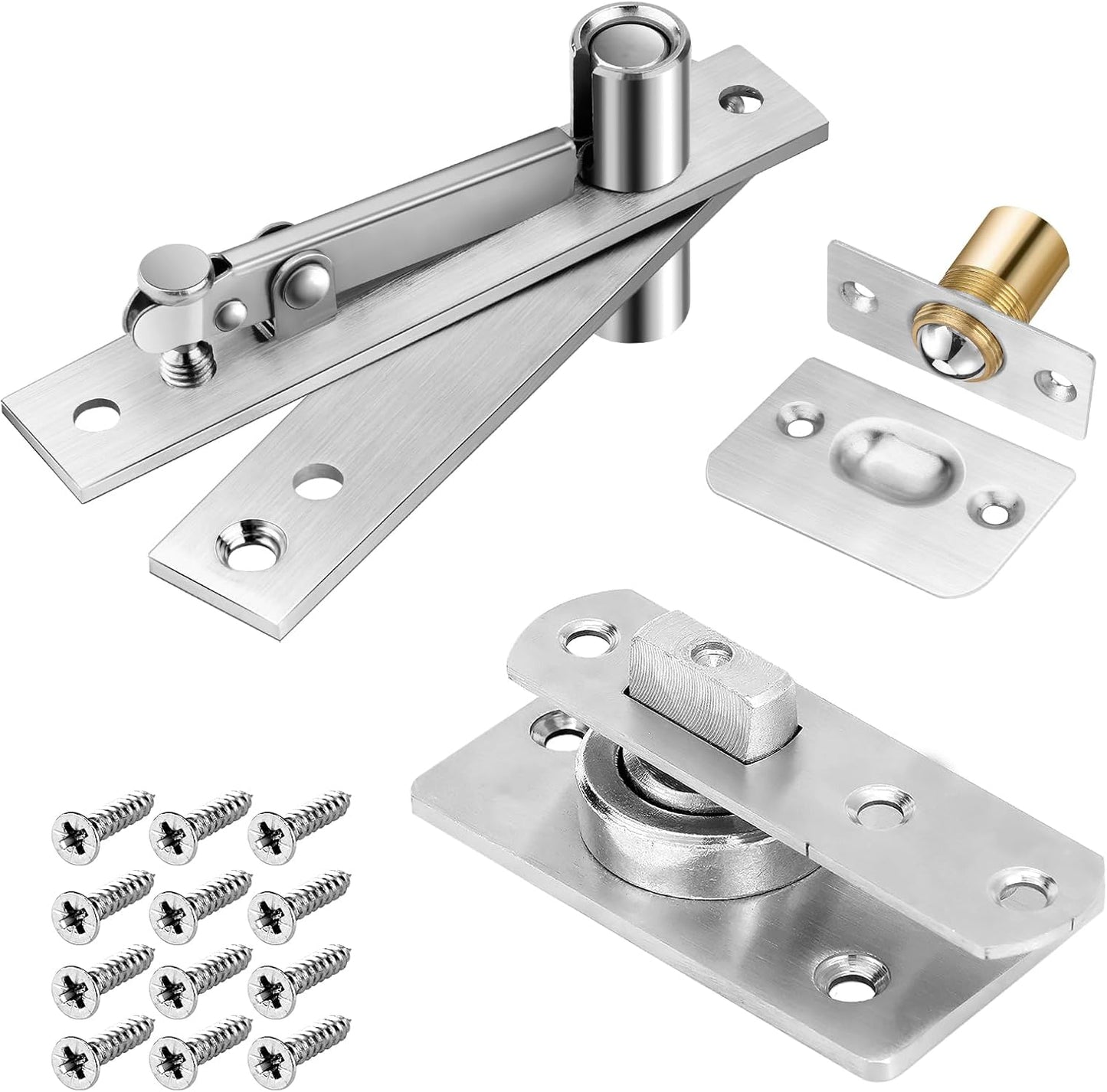 330 LBS Pivot Hinge Set for Large Heavy Wood Doors - Smooth Operation