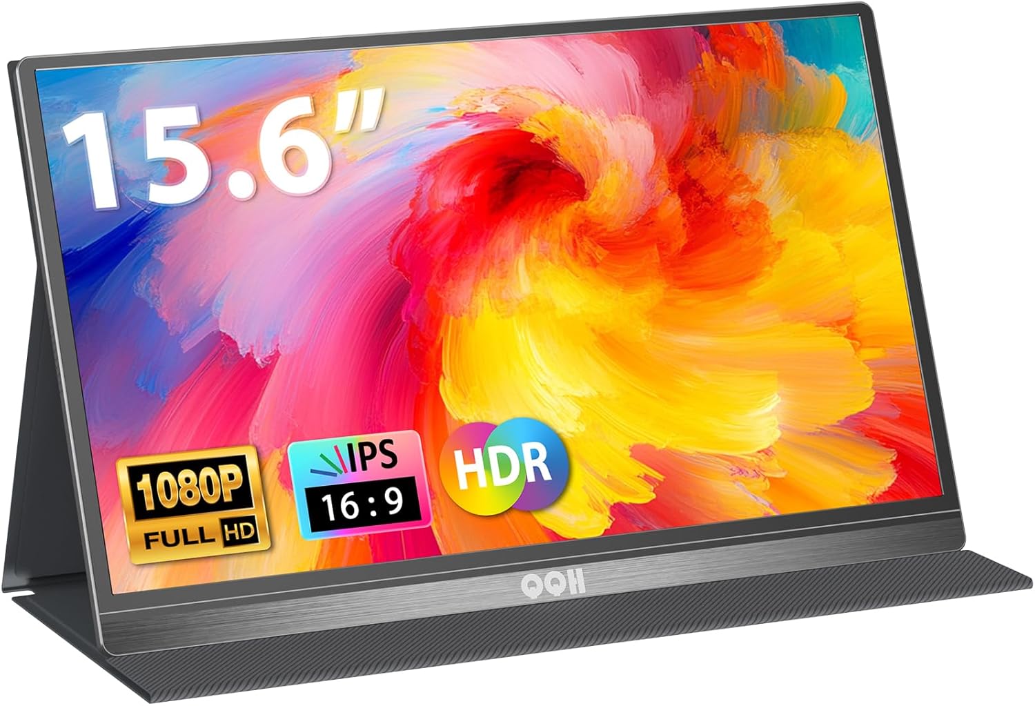 Ultra-Slim 15.6 FHD Portable Monitor - Plug&Play Second Screen
