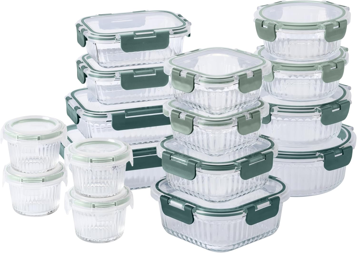 Premium 32-Pc. Borosilicate Glass Food Container Set Review