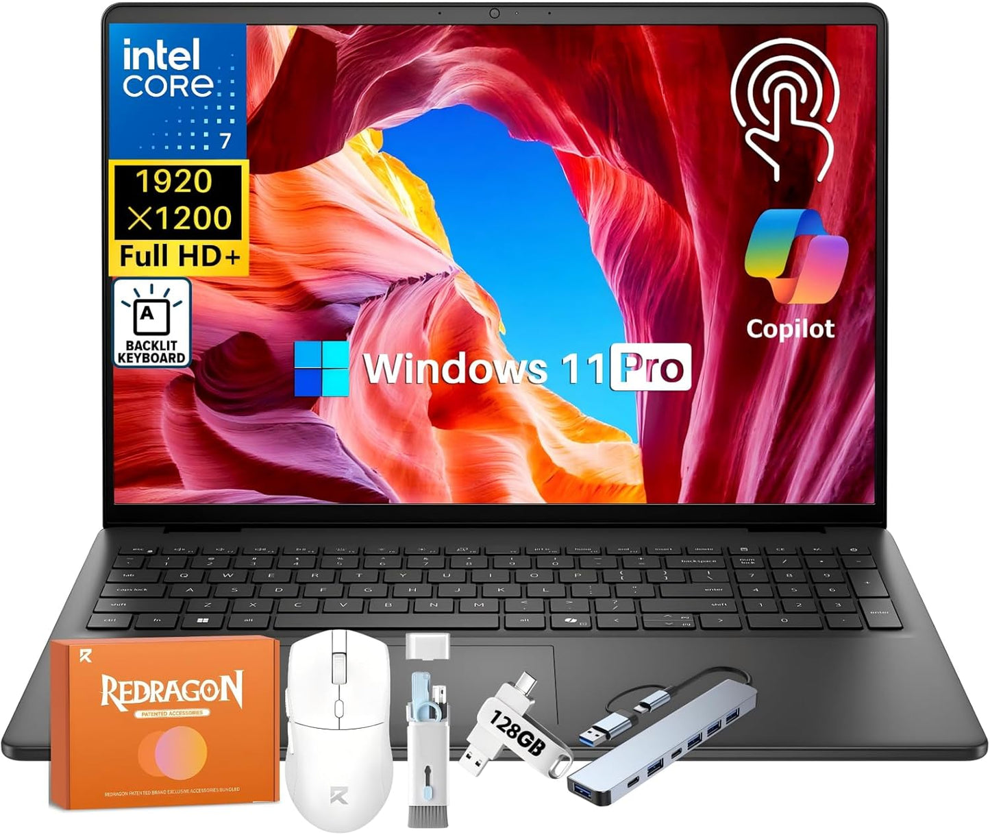 Dell 16 Touchscreen Laptop with Intel Core 7 and 32 GB RAM