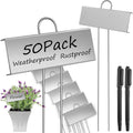 Garden Labels 50 Pack Metal Plant Labels - Durable Waterproof Markers