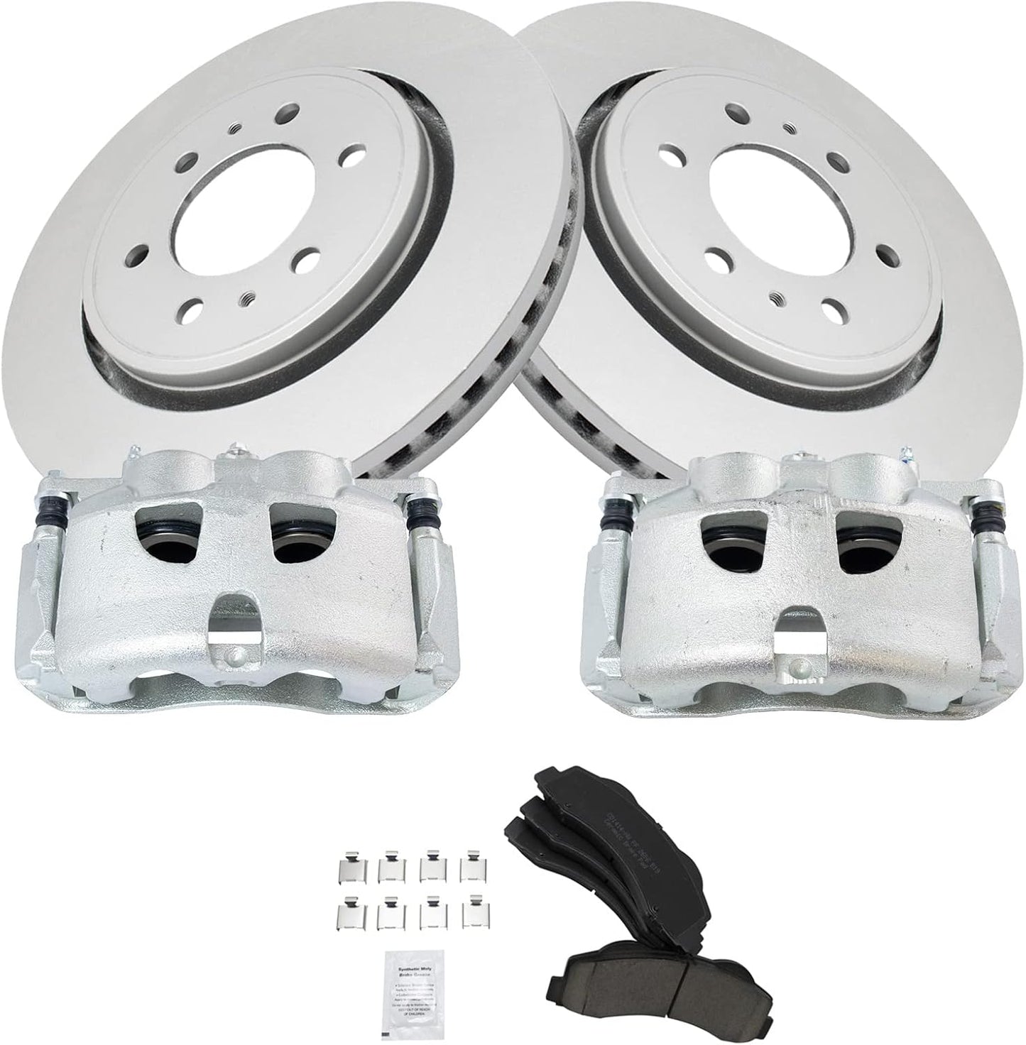 TRQ Front Brake Pad & Rotor Kit for 2012-2016 Ford F-150