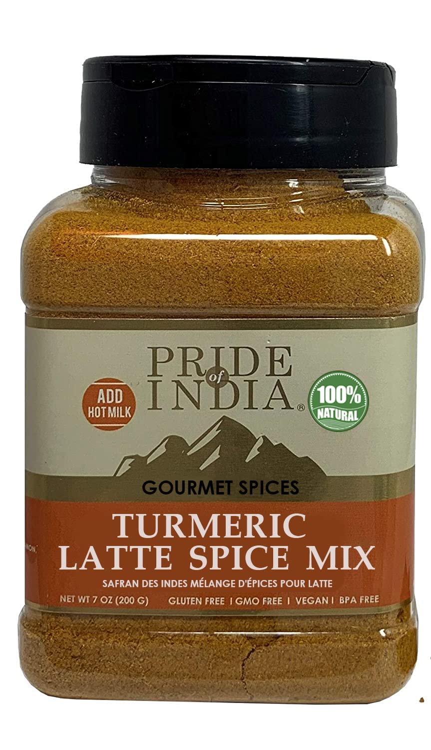 Pride of India Turmeric Latte Spice Mix - Gourmet Blend Pack