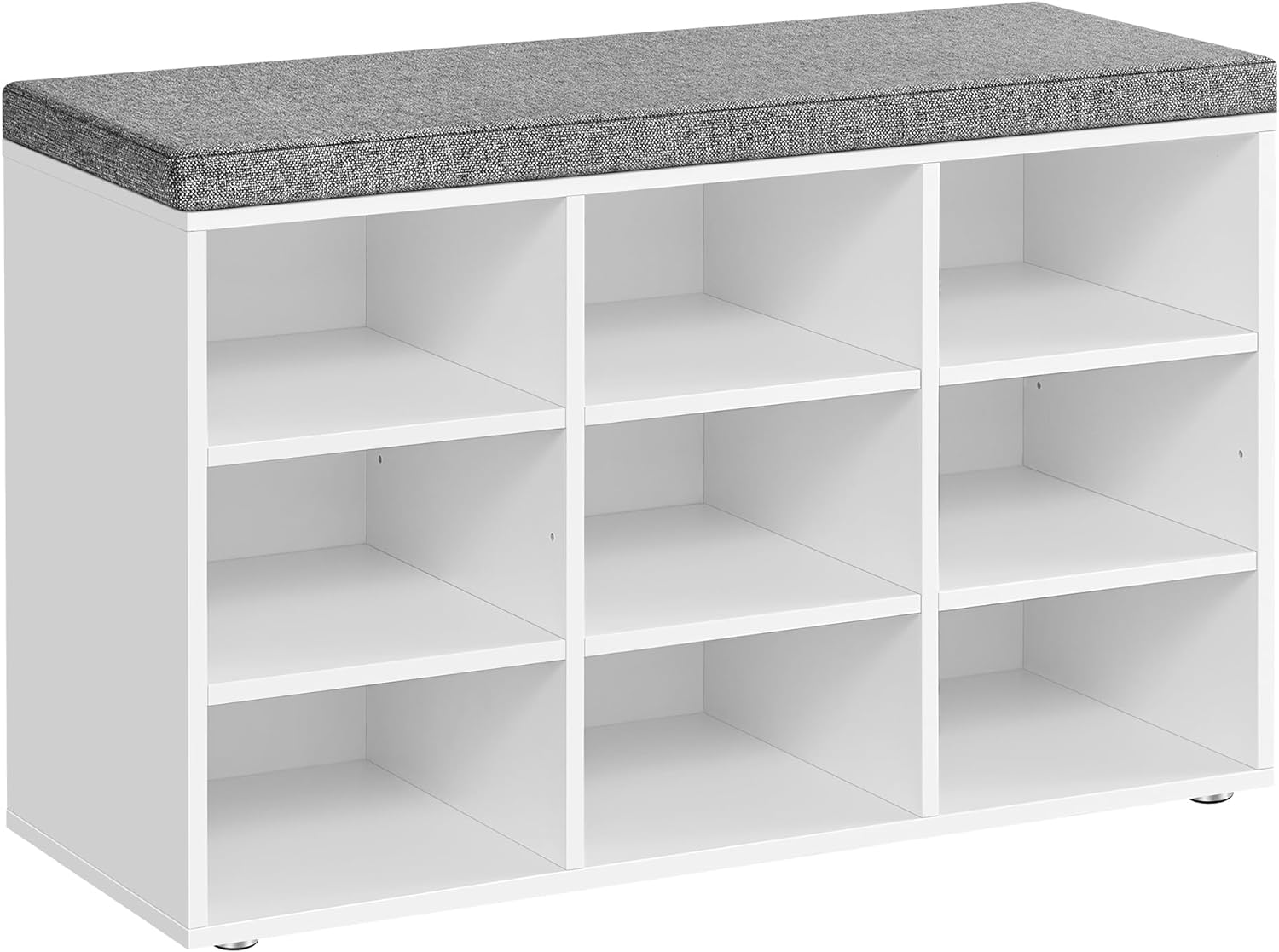 VASAGLE CUSTOS Collection Shoe Bench with 9 Compartments