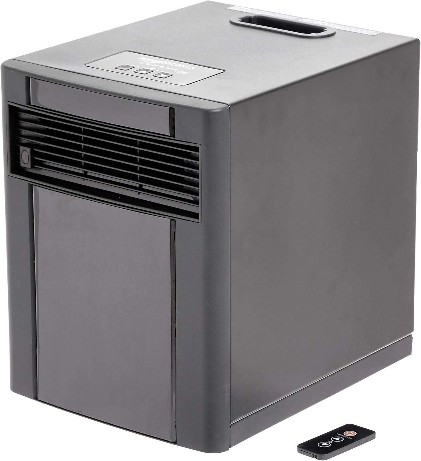 Basics Portable Space Heater - Remote Control & Energy-Saving ECO Mode