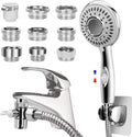 Shower Head Sink Faucet Bathtub Hose Sprayer Attachment - Versatile