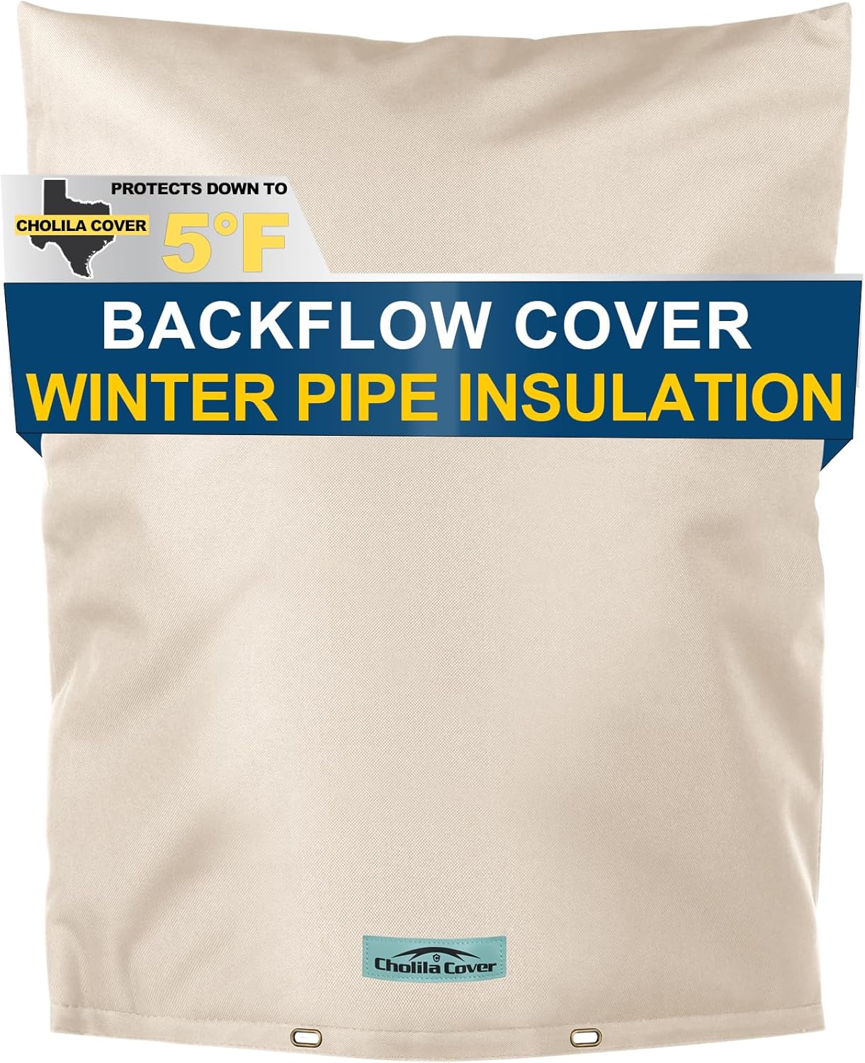 Backflow Preventer Cover Insulated for Winter Pipe Freeze Protection