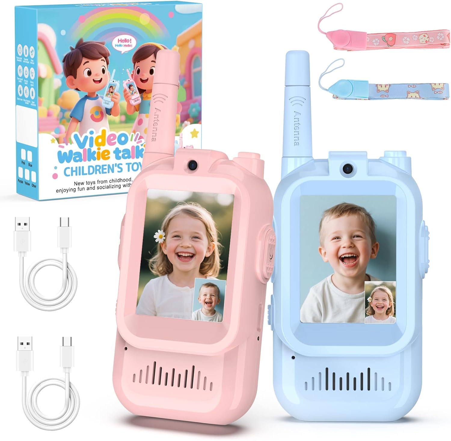 BlueFire Kids Walkie Talkies with Video Screen for Fun Play