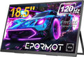 Portable Monitor 18.5 in 120Hz FHD for Laptop - Smooth Gaming Second