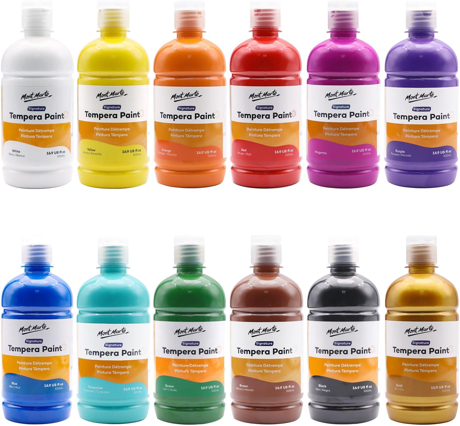 Mont Marte Tempera Paint Set for Kids Art and Craft Fun