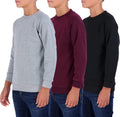 Boys' Fleece Crew Neck 3-Pack Sweatshirts - Soft Everyday Layers