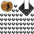 Hurricane Ties for Rafter 48 Pack - Heavy Duty Black Roof Brackets