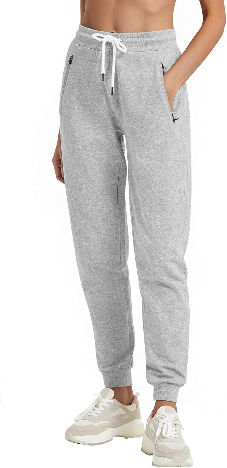 PULI Zipper Pocket Sweatpants for Stylish Workouts