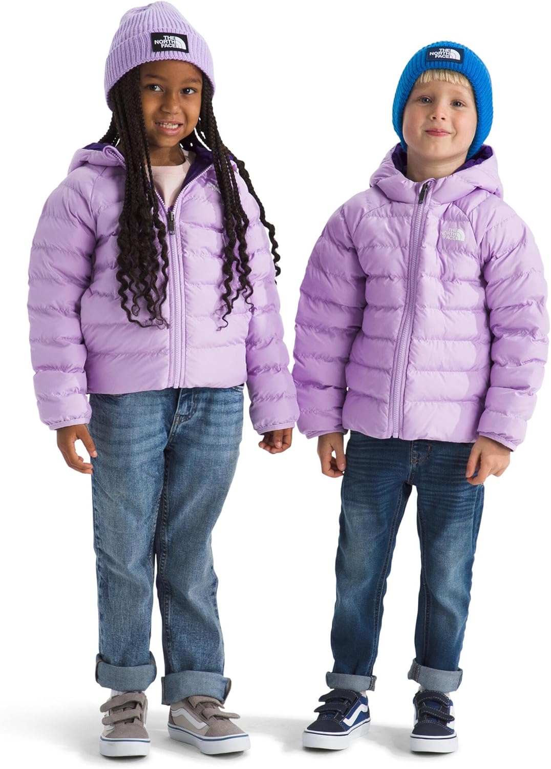 Kids Reversible Perrito Insulated Hooded Jacket for Winter Fun