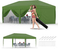 10x20 Pop Up Canopy Tent Outdoor Canopy with Removable Sidewalls