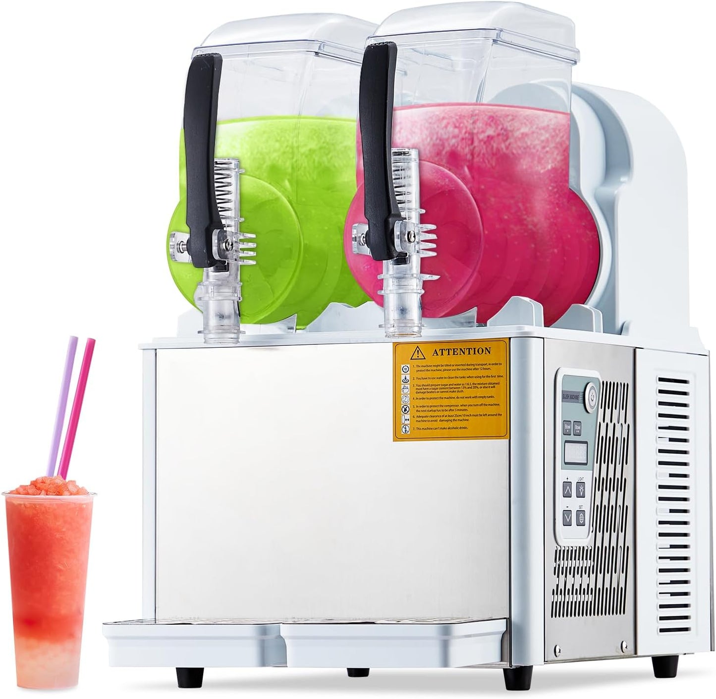 GarveeTech 4Lx2Tank Slushie Machine - Ultimate Capacity!