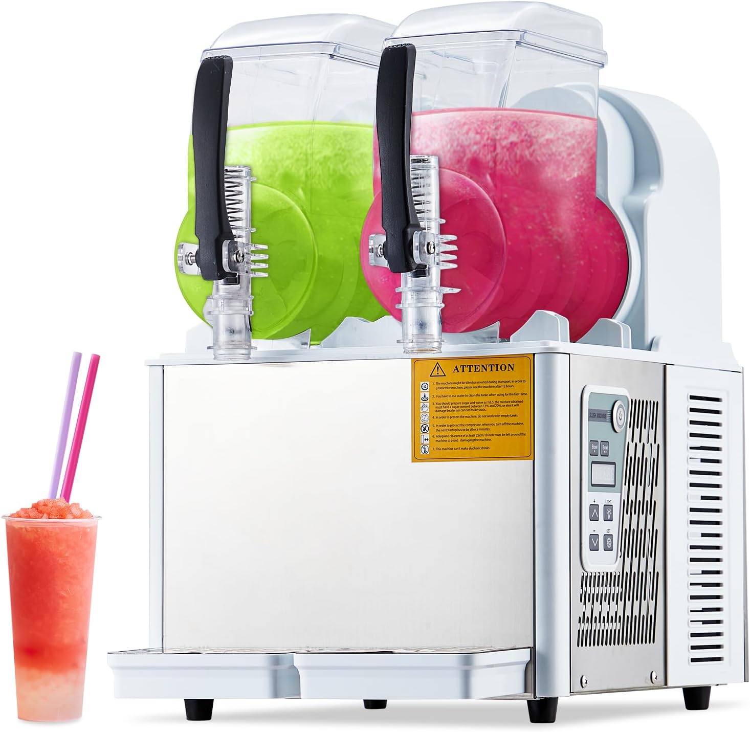 GarveeTech 4Lx2Tank Slushie Machine - Ultimate Capacity!