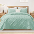 Exclusivo Mezcla King Quilt Set Light Green - Soft All-Season Quilt