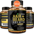 Hair + Beard Growth Vitamins for Men - Biotin 10,000mcg, Collagen