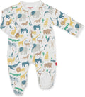 Magnetic Baby Footie Pajamas 100% Organic Cotton - Easy Dress