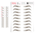 Temporary Eyebrow Tattoos 5 Pack - Natural HairLike Strokes