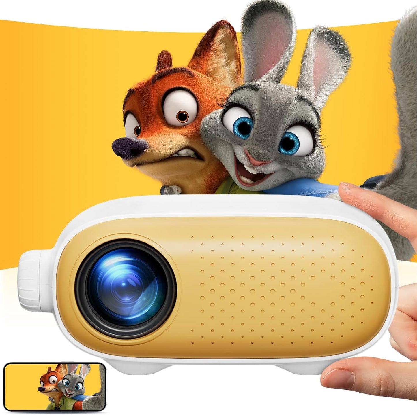 ARTSEA Mini iPhone Projector - 1080P HD Movie Magic