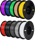 Kingroon TPU 3D Printer Filament 10 Rolls - Flexible, Accurate 1.75mm