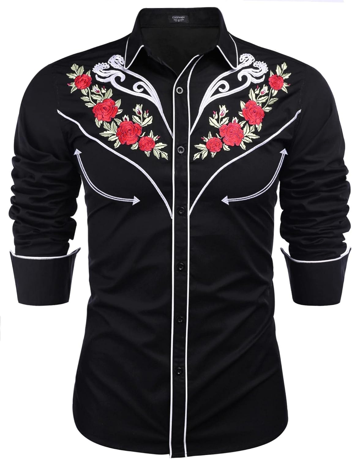Stylish COOFANDY Men's Western Cowboy Shirt for Every Occasion