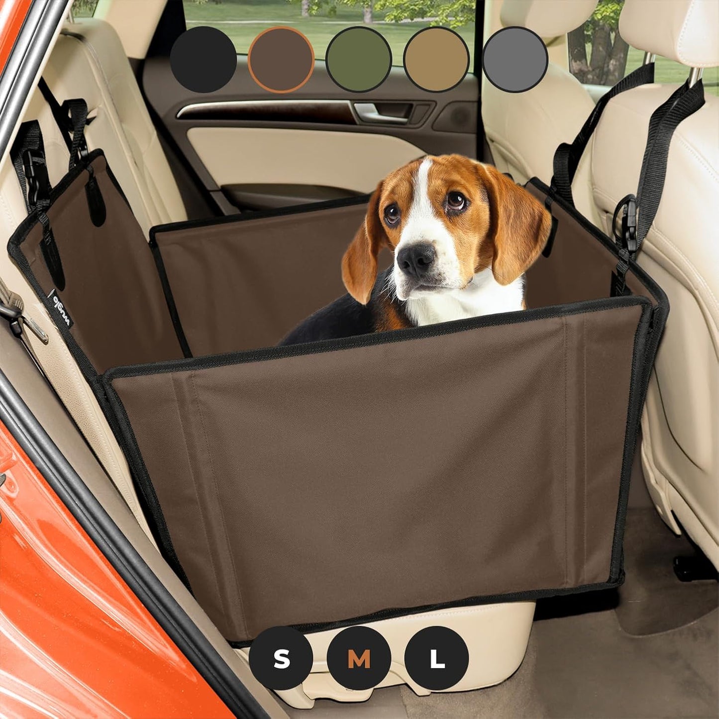 Extra Stable Dog Car Seat for Medium-Sized Dogs - Waterproof