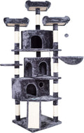 Hey-brother XL Cat Tree 73.4 in - Stable Condo Tower for Multiple Cats