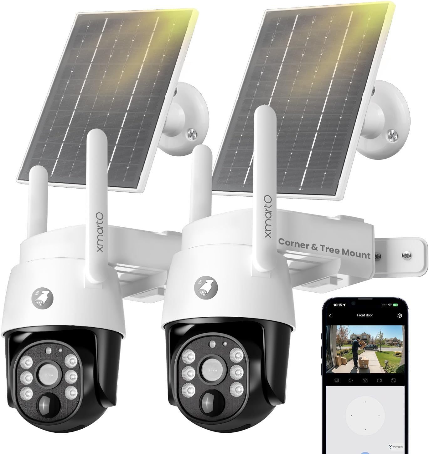 xmartO 4MP QHD Wireless PTZ Solar Security Camera Review