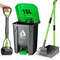 MXF Pooper Scooper Set - 28in Long Handle Pooper Scooper & 15L Step