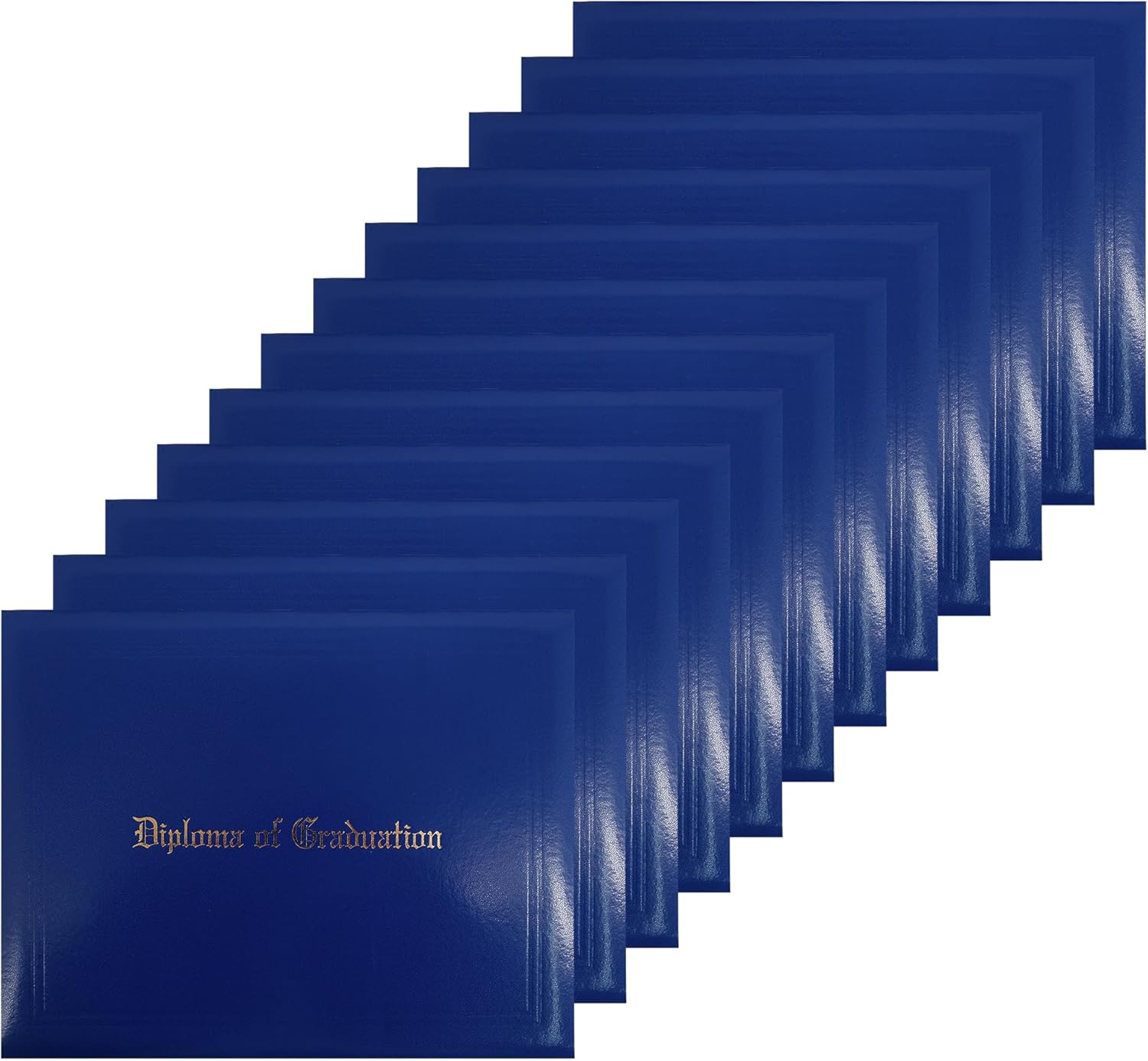 GraduationMall Imprinted Diploma Cover for Certificate 12-Pack