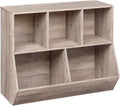 Kids Bookshelf 5-Cubby Toy Storage Cabinet - Compact Organizer