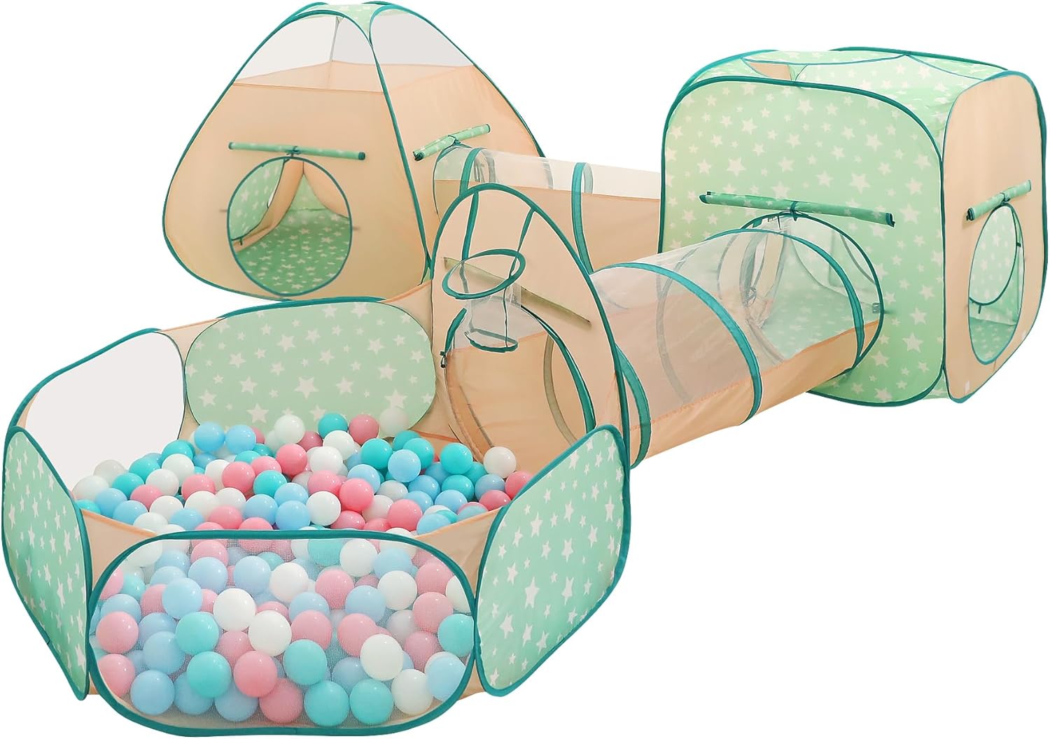 Pop-Up Kids Ball Pit & Tunnel Set | Indoor/Outdoor Fun!