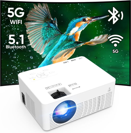 2023 Mini Projector: WiFi, Bluetooth, Full HD, Portable