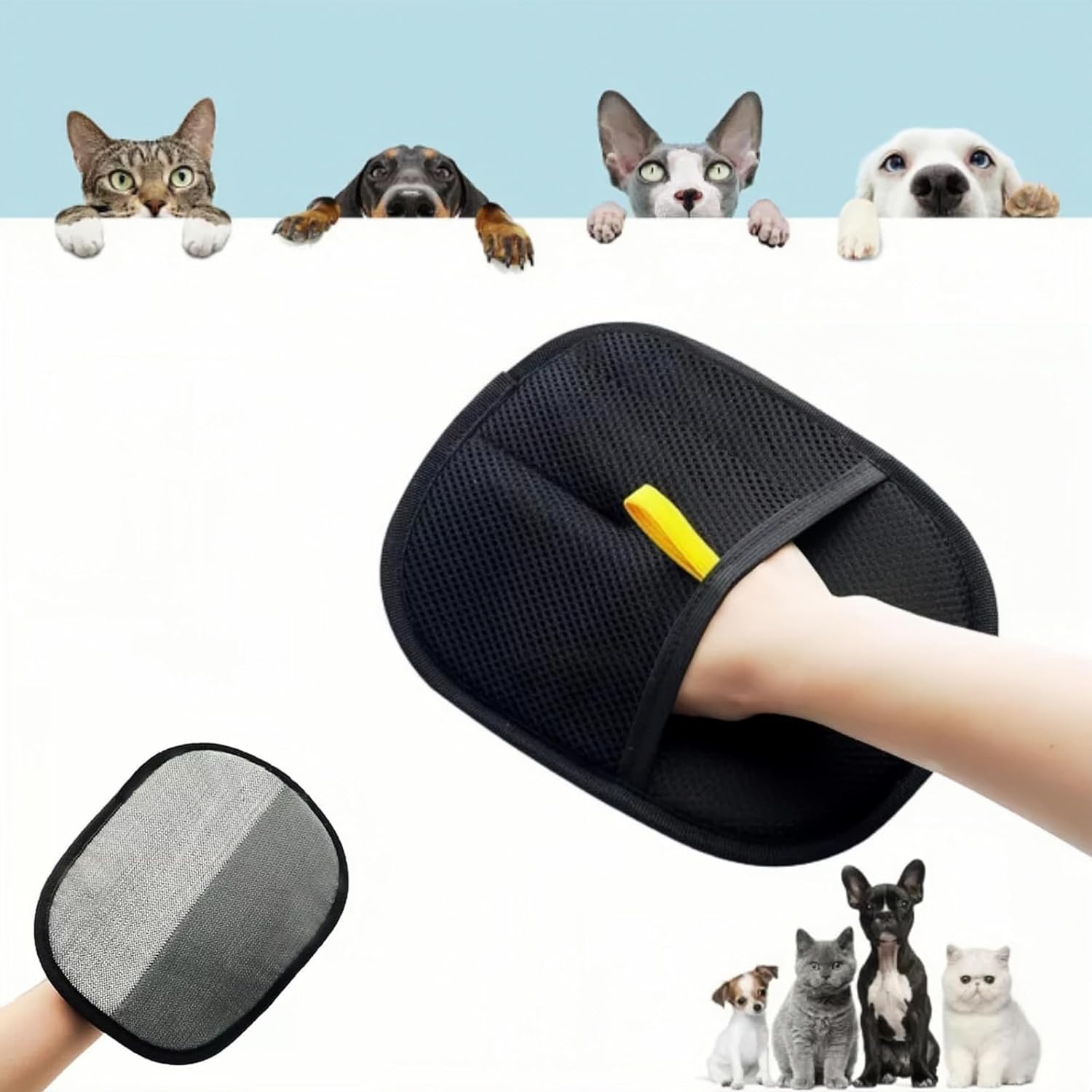 Pet Hair Remover Silicone Glove - 2-in-1 Grooming Solution