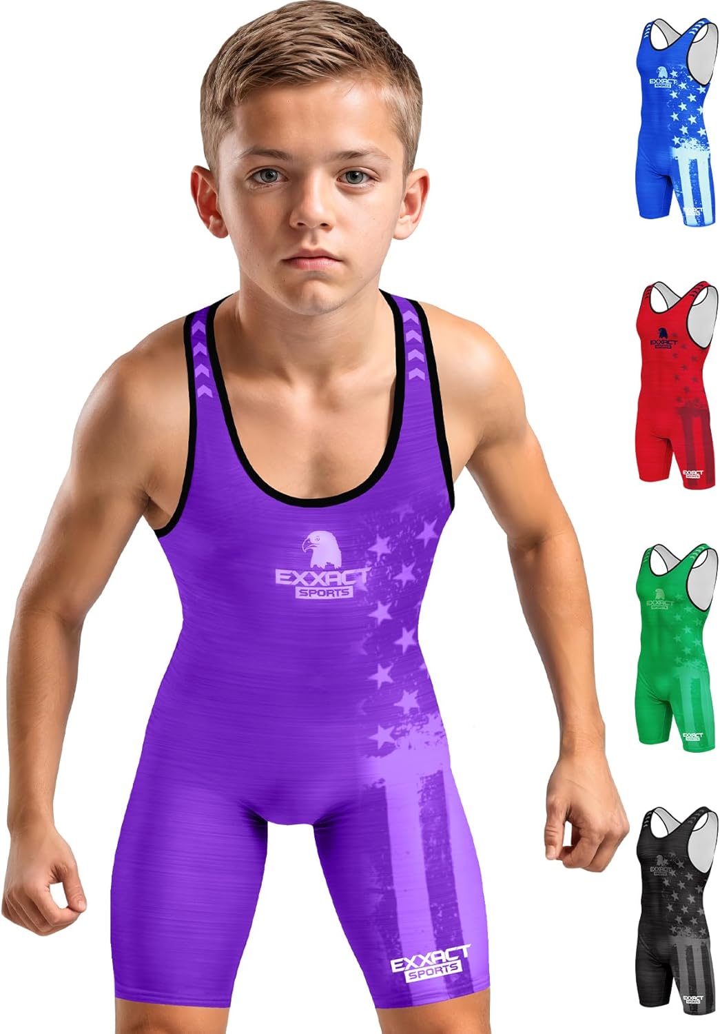 Exxact Sports Youth Wrestling Singlet for Boys - Premium Quality