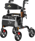 Walkers for Seniors Rollator with Seat - Lightweight, Heavy-Duty