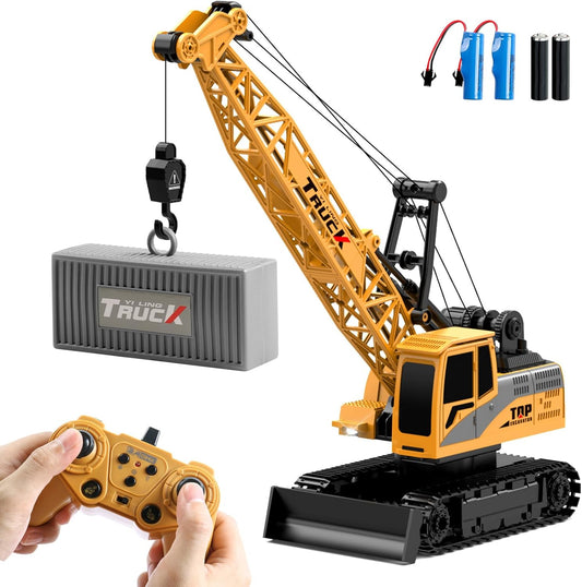 Dwi Dowellin Remote Control Crawler Crane for Kids Ages 3-12
