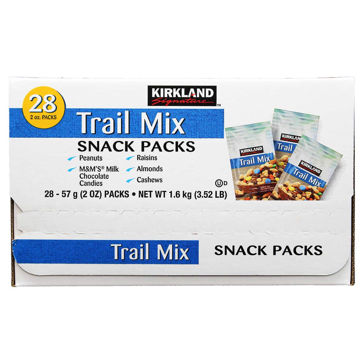 KIRKLAND Trail Mix Snack Pack - Delicious 3.52 Lb Variety