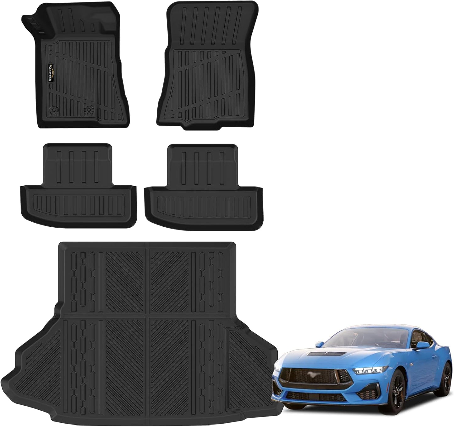 Custom Fit Floor Mats & Cargo Liner for Ford Mustang 2025