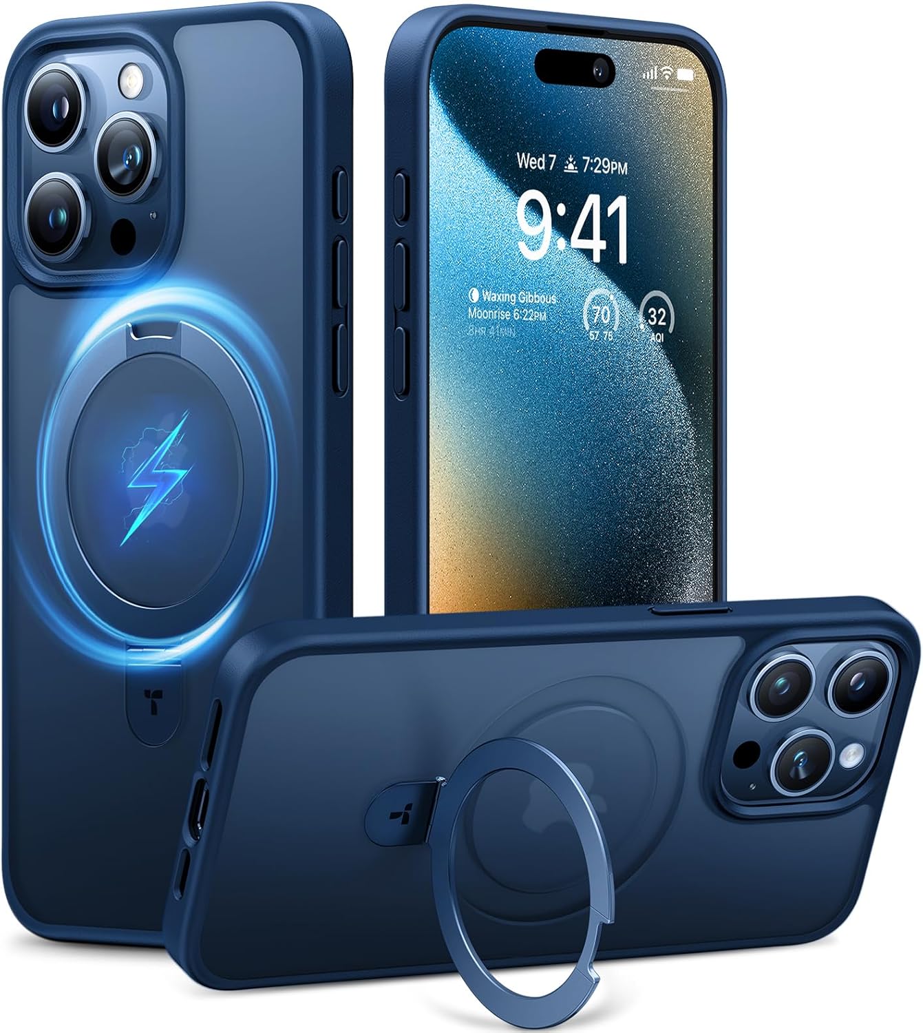 TORRAS Magnetic Ostand for iPhone 15 Pro Max - Ultimate Protection
