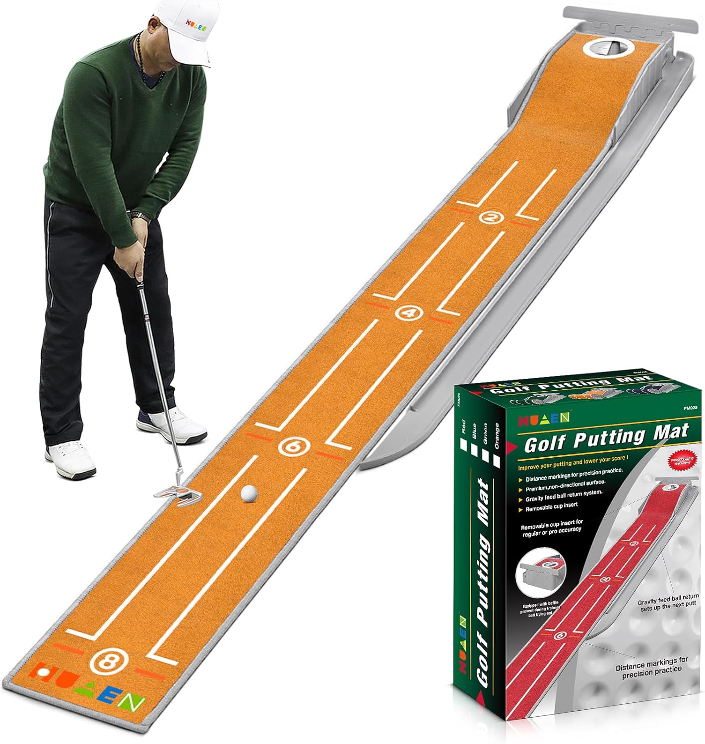 Wrinkle-Resistant Mini Golf Mat - Enhance Putting Fun!