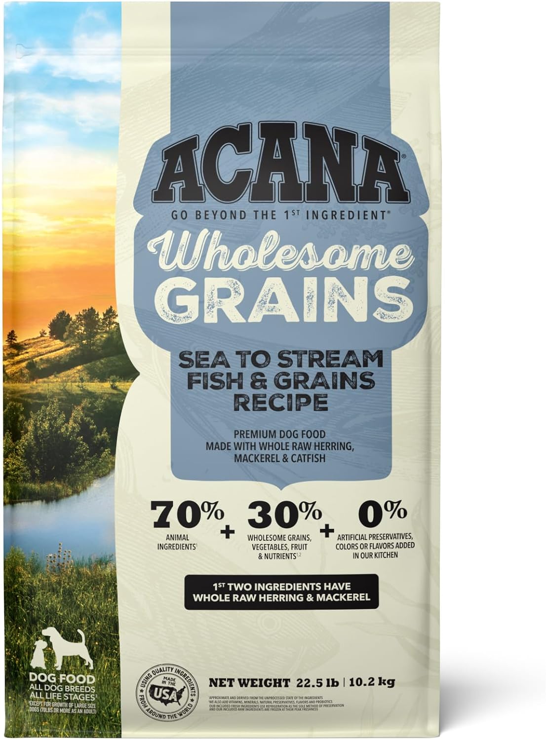 ACANA Wholesome Grains Dry Dog Food with Saltwater Fish Recipe